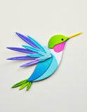Birch Press Block Print Soaring Hummingbird