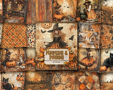Scrapbook Resource Co – 7 x 6 Inches Paper Pad - Pumpkins and Potions