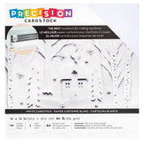 American Crafts Precision Cardstock Pack 80lb 12"X12" 60/Pkg-White/Textured