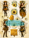 Le Chaos Créatif- album collage- Les fées du collage – Les abeilles, vol. 1