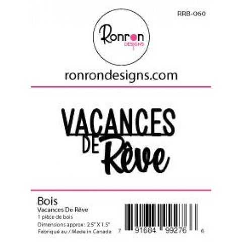 Ronron Designs Bois Vacances De Rêve