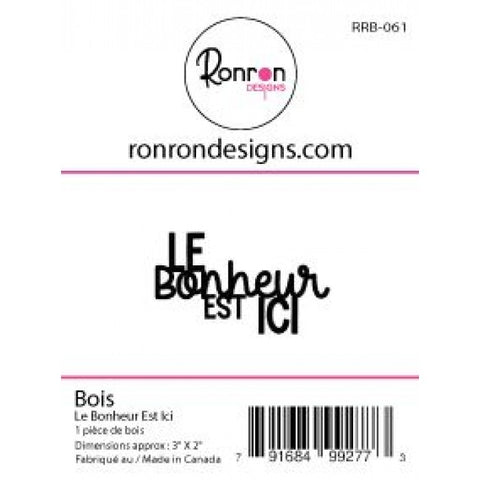 Ronron Designs Bois Le Bonheur Est Ici