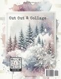 MAREMI'S Backgrounds for art journaling & collage WHEN SNOW FALLS
