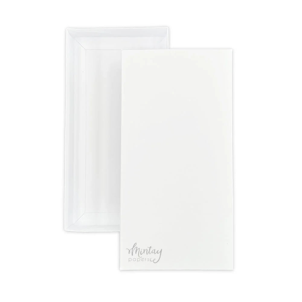 Mintay Papers - Card Bases White Rectangle 1 Card Box Base – Scrap en masse