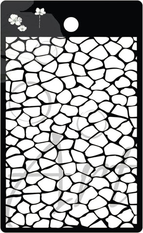 Maremi's Tag Stencil 'BROKEN GLASS' stencil #14