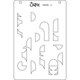 Sizzix  - A6 Layered Stencils 4PK Cosmopolitan, Around the Block by Stacey Park