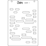Sizzix -  A6 Layered Stencils 4PK Cosmopolitan, Downtown by Stacey Park