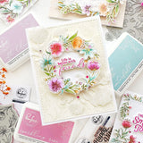 Pinkfresh Studio Breezy Blossoms Cling Stamp