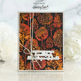 Honey Bee Fall Forest - 3D Embossing Folder
