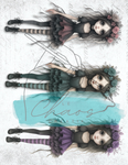 Le Chaos Créatif- album collage- Bas rayés et cœur serré