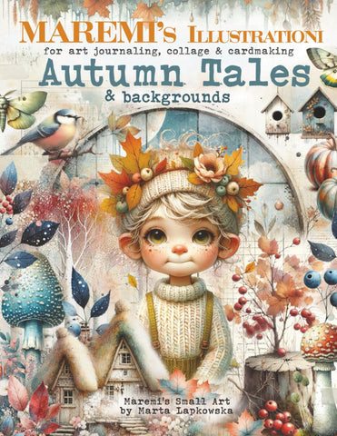 Maremi's Small Art  Illustrationi for art journaling, collage & cardmaking AUTUMN TALES & backgrounds