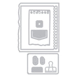 Sizzix Clear Stamp With Framlits Die By 49 & Market 10/Pk Creative Combos