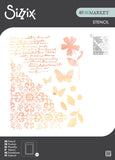 Sizzix A4 Stencil by 49 & Market Petal Play