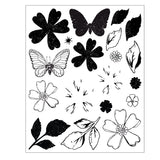 Sizzix Clear Stamp With Framlits Die By 49 & Market 19/Pk Sweet Sprigs