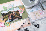 Sizzix Clear Stamp With Framlits Die By 49 & Market 19/Pk Sweet Sprigs