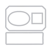 Sizzix Clear Stamp With Framlits Die By 49 & Market 62/Pk Globetrotter's Mark