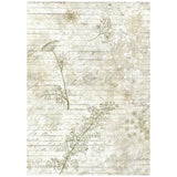 Stamperia Rice Paper Backgrounds A6 8/Pkg Herbarium Silvae