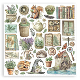 Stamperia Scrapbooking Pad 12"x12" 10/Pkg Herbarium Silvae