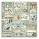 Stamperia Scrapbooking Pad 12"x12" 10/Pkg Herbarium Silvae