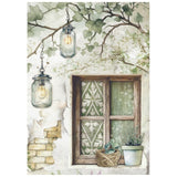 Stamperia Rice Paper A6 8/Pkg Herbarium Silvae