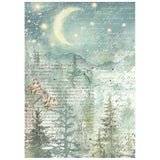 Stamperia Rice Paper A6 8/Pkg Herbarium Silvae