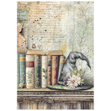 Stamperia Rice Paper A6 8/Pkg Herbarium Silvae