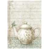 Stamperia Rice Paper A6 8/Pkg Herbarium Silvae