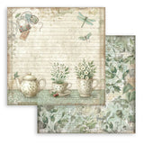 Stamperia Scrapbooking Pad 8"X8" 10/Pkg Herbarium Silvae