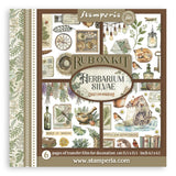 Stamperia Rub-On Kit 6.1"X6.1" 6/Pkg Herbarium Silvae