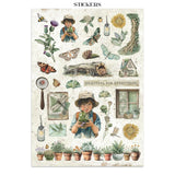 Stamperia Junk Journal Stickers, Cut-outs And Backgrounds Herbarium Silvae
