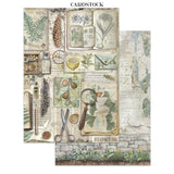 Stamperia Junk Journal Stickers, Cut-outs And Backgrounds Herbarium Silvae