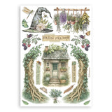 Stamperia A5 Washi Pad 8/Pkg Herbarium Silvae