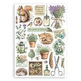 Stamperia A5 Washi Pad 8/Pkg Herbarium Silvae