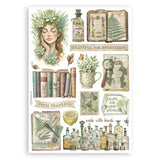 Stamperia A5 Washi Pad 8/Pkg Herbarium Silvae