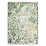 Stamperia A5 Washi Pad 8/Pkg Herbarium Silvae