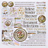 49 And Market Blendable Rub-On Transfer Set 6"X12" The Looking Glass
