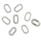 We R Crop-A-Dile Oval Eyelets Silver 50pc