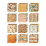Tim Holtz Idea-ology Double- Sided Cardstock 12"X12" 12/Pkg - Palette Collection: Orange