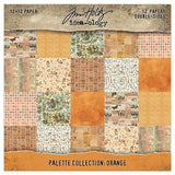 Tim Holtz Idea-ology Double- Sided Cardstock 12"X12" 12/Pkg - Palette Collection: Orange