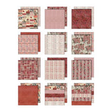 Tim Holtz Idea-ology Double- Sided Cardstock 12"X12" 12/Pkg - Palette Collection: Red