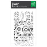 Hero Arts Stamp & Cut Set- Partners in Brine