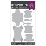 Hero Arts Letterpress & Foil Plate- Glad We're Tight