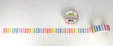 Lawn Fawn Fundamentals Washi Tape Vertical Pastel Rainbow Stripes