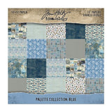Tim Holtz Idea-ology Double-Sided Cardstock 12"X12" 12/Pkg - Blue