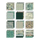 Tim Holtz Idea-ology Double-Sided Cardstock 12"X12" 12/Pkg- TEAL