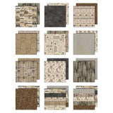 Tim Holtz Idea-ology Double- Sided Cardstock 12"X12" 12/Pkg Palette Collection: Neutral