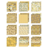 Tim Holtz Idea-ology Double- Sided Cardstock 12"X12" 12/Pkg Palette Collection: Yellow