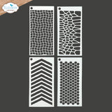 Elizabeth Craft Journal Stencils 10 - 4/Pkg