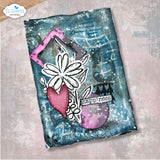 Elizabeth Craft Stamp And Die Set - Flower Scribbles