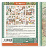 Stamperia Assortment Rub-Ons 6"X6" 6/Pkg Art of Traveling